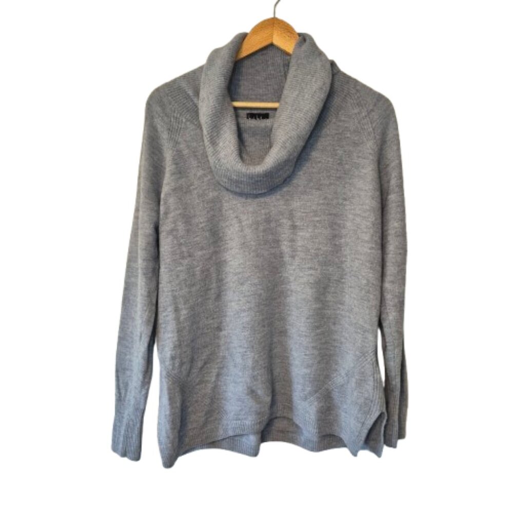 Nicole Miller New York Grey Merino Wool Sweater Size XL